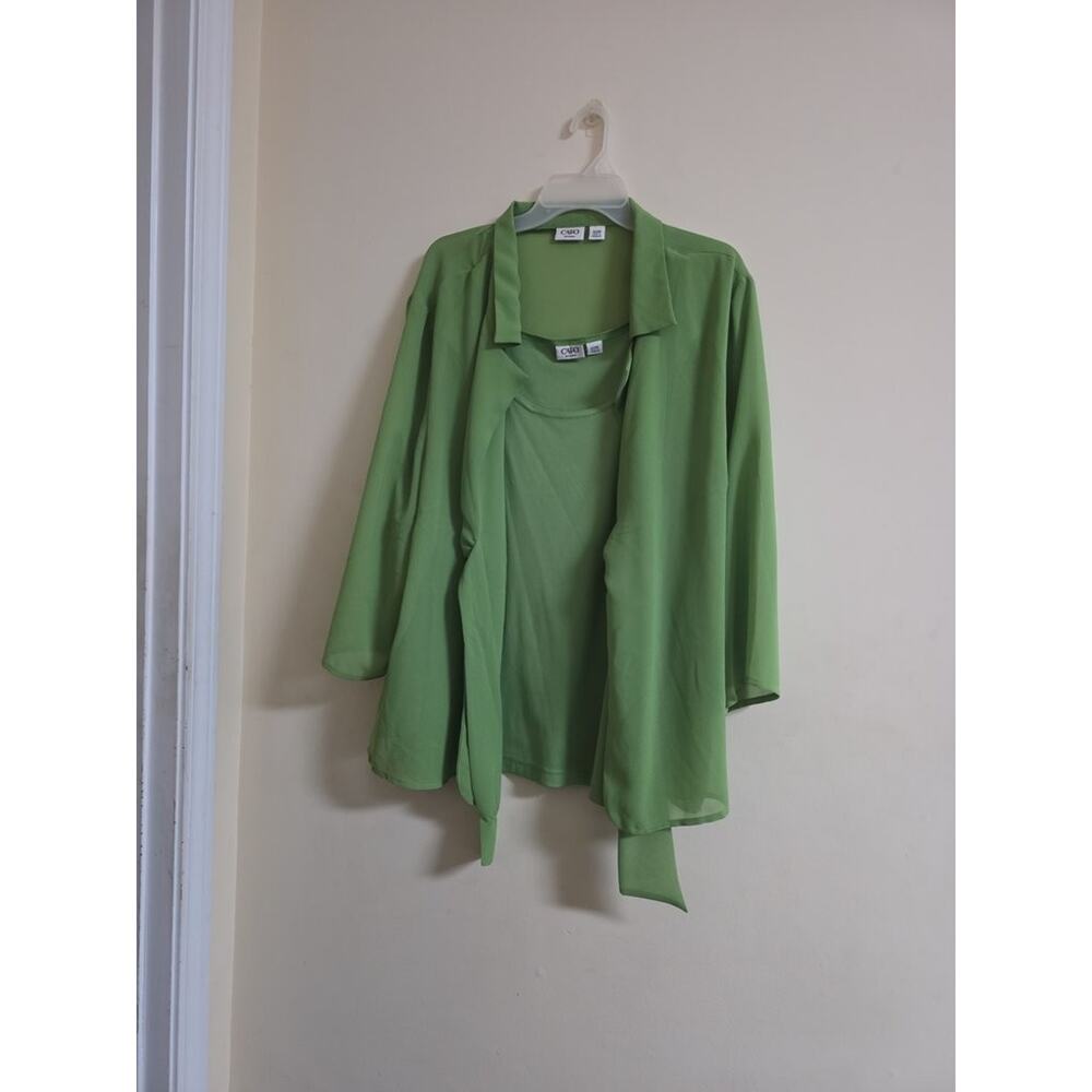Cato Women's Green Blouse 2 Piece